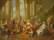 Louis Michel van Loo The family of Philip V in oil painting reproduction